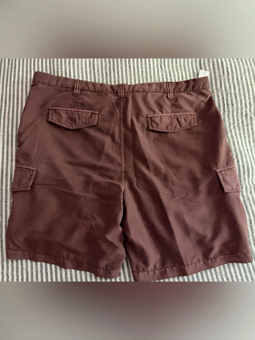 Roundtree & Yorke men’s big and tall Mauve-Brown and gray Cargo Shorts size 46